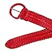 CTM® Womens 2 Inch Wide Adjustable Braided Belt
