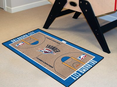 OKLAHOMA CITY THUNDER 22x44 BASKETBALL RUNNER RUG