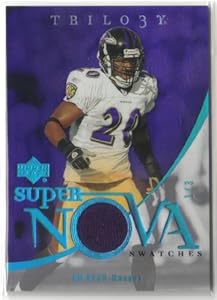 2007 Upper Deck Trilogy Supernova Swatches Platinum Ed Reed 1/3 BALTIMORE RAVENS