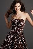 Flirty Strapless Polka Dot Dresses by Mori Lee