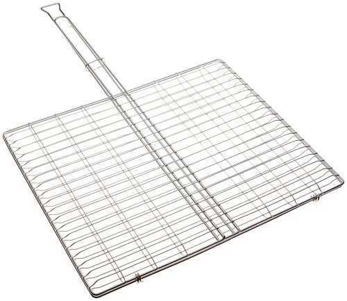 Rome's #68 15 Inch x 18 Inch Super Grill Basket, Chrome Plated Steel