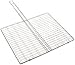 Rome's #68 15 Inch x 18 Inch Super Grill Basket, Chrome Plated Steel