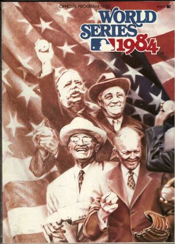 baseball Detroit Tigers vs San Diego Padres World Series poster 1984