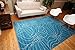 Feraghan/New City New Floral City Contemporary Modern Area Rug, 2' x 3', Light Blue/White