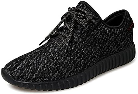 speedshoes Men Women Unisex Couple Casual Fashion Sneakers Breathable Athletic Sports Shoes allblack 46EU