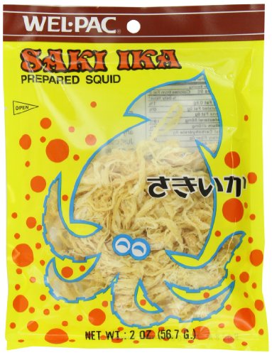 Wel Pac prepared Squid, Saki Ika, 2-Ounce (Pack of 6)
