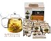 GROSCHE Munich 42 fl oz. 1200ml Glass stove top teapot/kettle and 12 premium blooming tea gift set