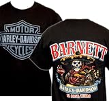 Harley-Davidson® Black Big Grey Bar & Shield Muerte Custom Barnett T-Shirt R302090725S