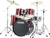 Tama Imperialstar - Rock Kit - 5 piece Drum Kit Vintage Red