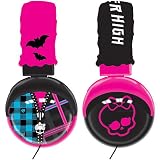 Monster High Plush Over-the-Ear Headphones - Black/Pink (35148)