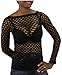 ToBeInStyle Women's Long Sleeve Fishnet Clubwear Top