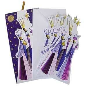 Die Cut Boxed Christmas Cards, Set of 6: Wise Men