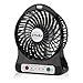 efluky 3 Speeds Portable mini LED Light Table Fan (Black)