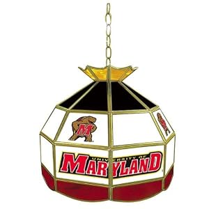 Trademark Maryland University stained glass Tiffany lamp - 16-inch