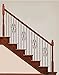 Satin Black 16.1.1 Single Twist Solid Iron Baluster for Staircase Remodel, Box of 5