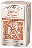Good Earth Organic Original Sweet And Spicy Caffeine Free, Herbal Blend, 18 Count Tea Bags, 1.30-Ounce Boxes (Pack of 6)