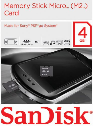 Sandisk 4GB Gaming Card M2 for Sony PSP GO