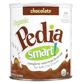 PediaSmart Organic Chocolate Powder - 6 pk