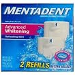 Mentadent Toothpaste Twin Refills 5.25 Oz, Advanced Whitening Refreshing Mint (Pack of 6) 63 Oz Total