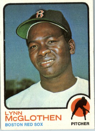 1973 Topps # 114 Lynn McGlothen Boston Red Sox Baseball Card - In a protective screwdown case!