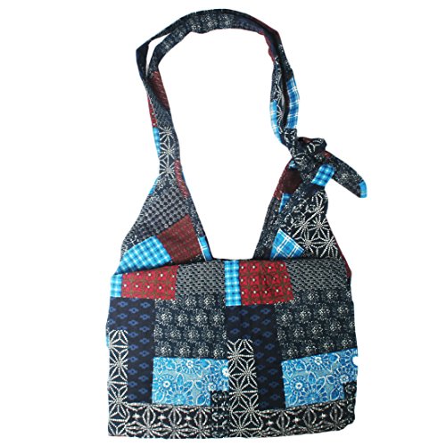 kilofly Bohemian Large Folding Cloth Crossbody Shoulder Bag