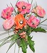17" Poppy Flower Arrangement