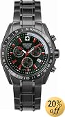 SWISS MILITARY (スイスミリタリー) 腕時計 ML/234 ソニッククロノ PVD ブラック文字盤 メタルブレスレット メンズ