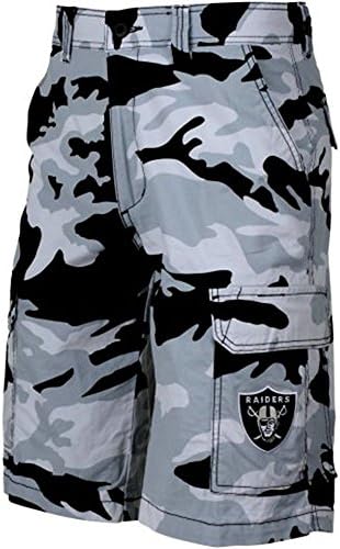 Oakland Raiders Tailgate Camo Cargo Shorts (38)
