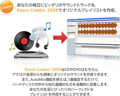 Cover image : ROXIO CREATOR 2009