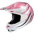 HJC Wave Women's CS-MX Dirt Bike Motorcycle Helmet - MC-8 Pink/White/Black