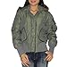 Womens Tommy Hilfiger Windproof Insulated Warm Winter Hoodie Down Jacket / Feather Coat - Army Green (Size: XL)
