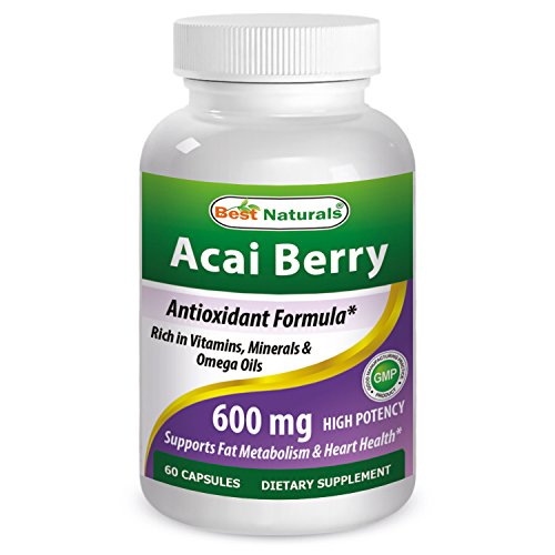 Best naturals acai berry 600 mg 60 capsules