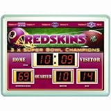 Team Sports Washington Redskins 14x19 Scoreboard/Clock/Thermometer
