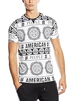 American People Camiseta Manga Corta Triangle (Blanco)