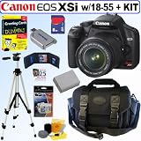 51 1YM%2BAHXL. SL160  Canon Digital Rebel XSi 12MP Digital SLR Camera with EF S 18 55mm f/3.5 5.6 IS Lens  + 8GB Deluxe Accessory Kit
