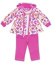 Rocawear Flared Hoodie / Cap Sleeve T-shirt / Pink Jeans 3-Piece Outfit (Sizes 12M 24M)