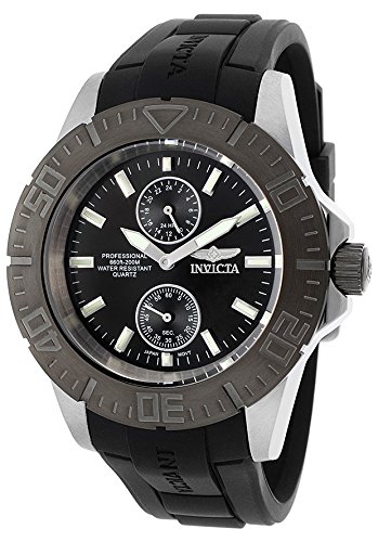 Invicta Men's 14386 Pro Diver Black Dial Black Polyurethane Watch