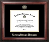 Eastern Michigan University Gold Embossed Diploma Frame
