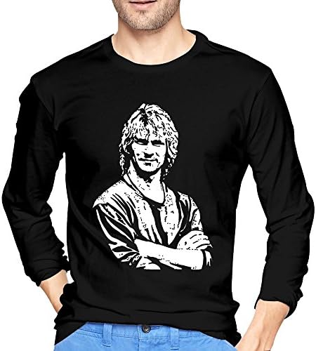 Zcycll Men's Point Break Edgar Ramirez FBI Agent Black Large Long T-shirt
