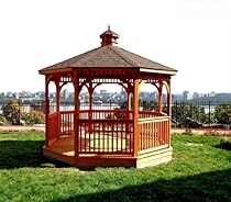 Lowprie Octagon Gazebo With Floor 8 Foot Oak Patio Gazebo Sale