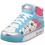Skechers Little Kid Big Kid D'Lish High-Top Sneaker - White Turquoise Pink - 12.5 M US Little Kid