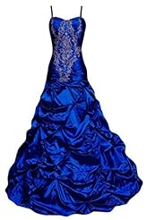 Taffeta Spaghetti Strap Evening Dress/Prom Dress 