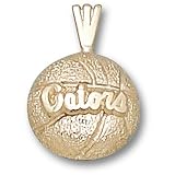University of Florida Gators Basketball Pendant (Gold Plated)