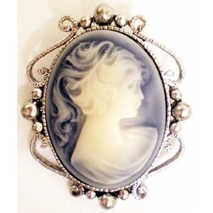 Beautiful Cameo Pin Brooch, High Fashion Jewelry Accessory, Great Gift Idea