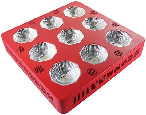HHE COB 1800w LED Grow Light for Plant Growing and Flowering 9×200watt (Red 1800w)