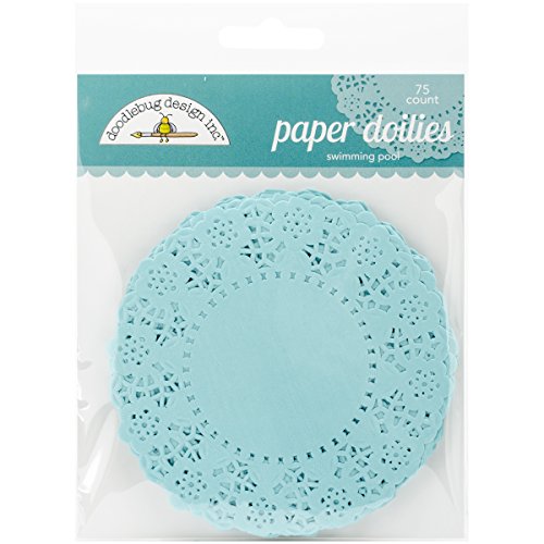 Doodlebug Doilies, 4.5-Inch, Swimming Pool, 75-Pack