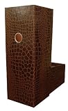 Aurora Products "ProFormance" Magazine Holder, 10.13 x 4.31 x 11.813 Inches, Brown Croc/Tudor Brown (09350-3)
