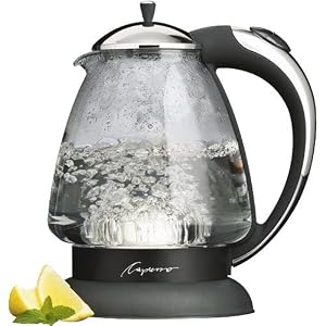 Capresso 259.03 H2O Plus Glass Water Kettle, Polished Chrome by Jura-Capresso