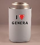 Custom Beverage Can / Bottle Cover (Coolie) with I Love Genera