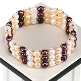 Three-Strand Freshwater Pearl Handmade Bracelet